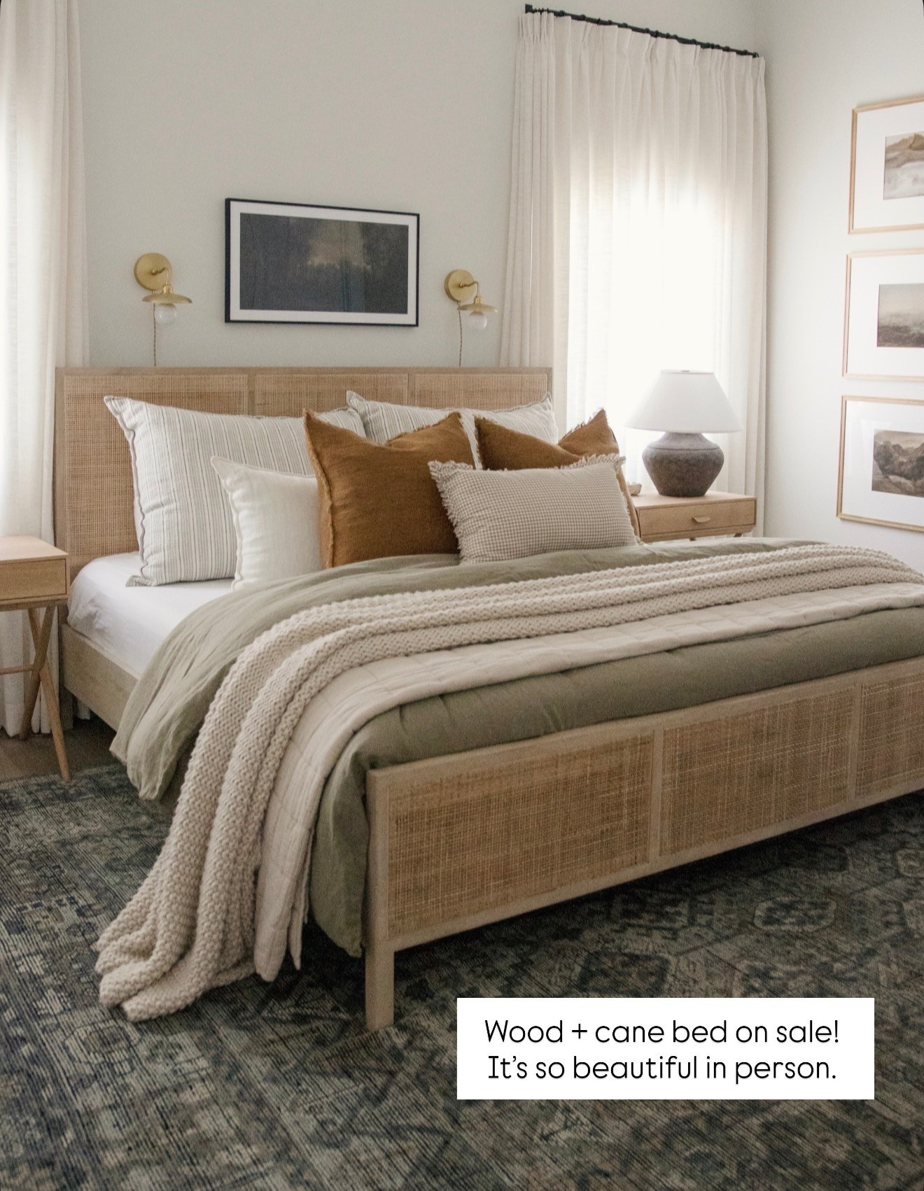 Our wood and cane bed from our previous bedroom is on sale! Available in multiple colors and sizes.

#LTKHome #LTKSaleAlert