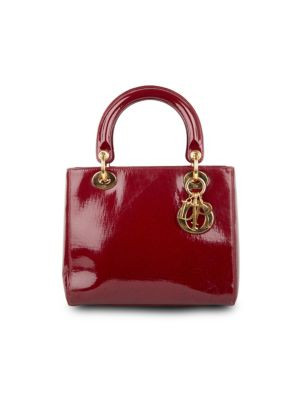 Dior Trotter Patent Leather Top Handle Bag on SALE | Saks OFF 5TH | Saks Fifth Avenue OFF 5TH