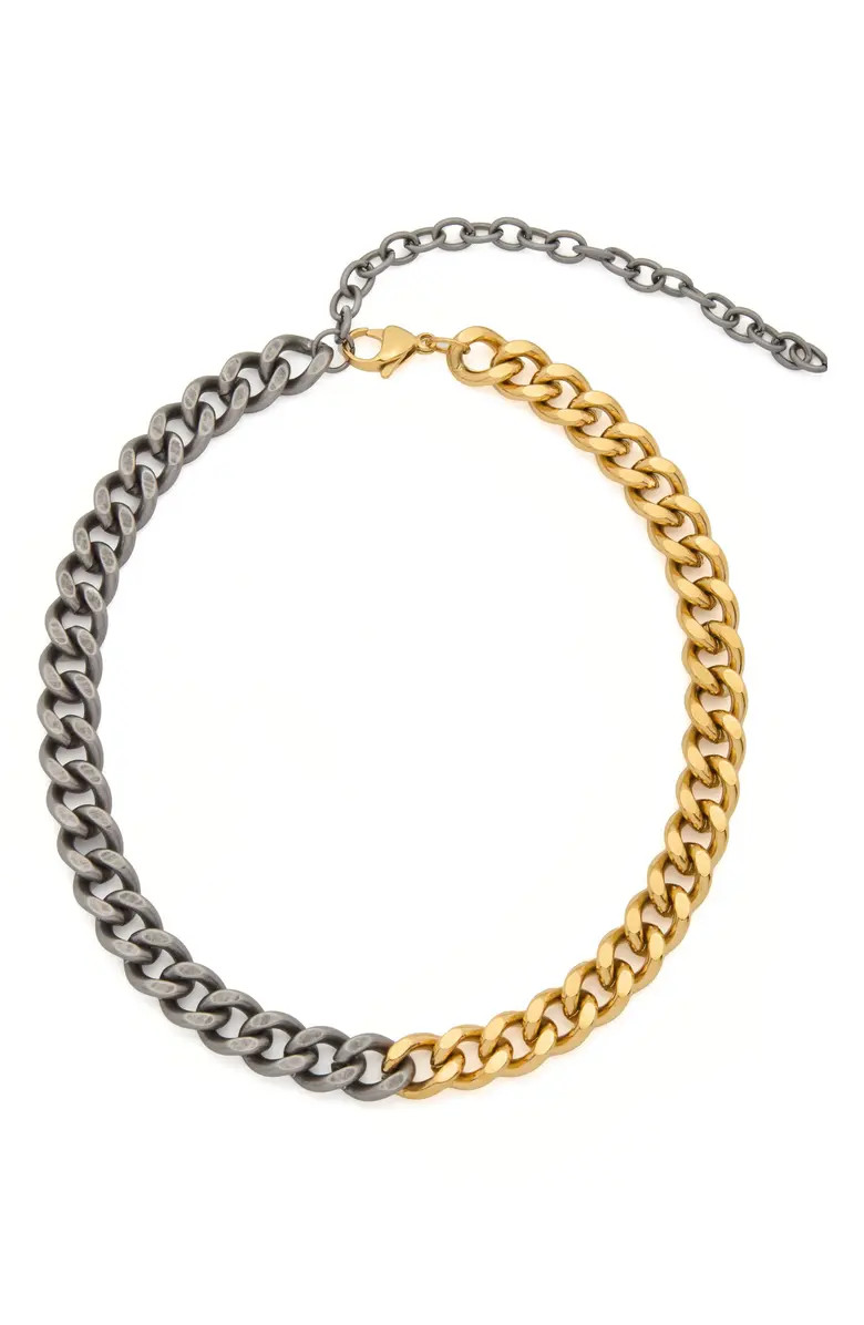 Two-Tone Curb Chain Necklace | Nordstrom
