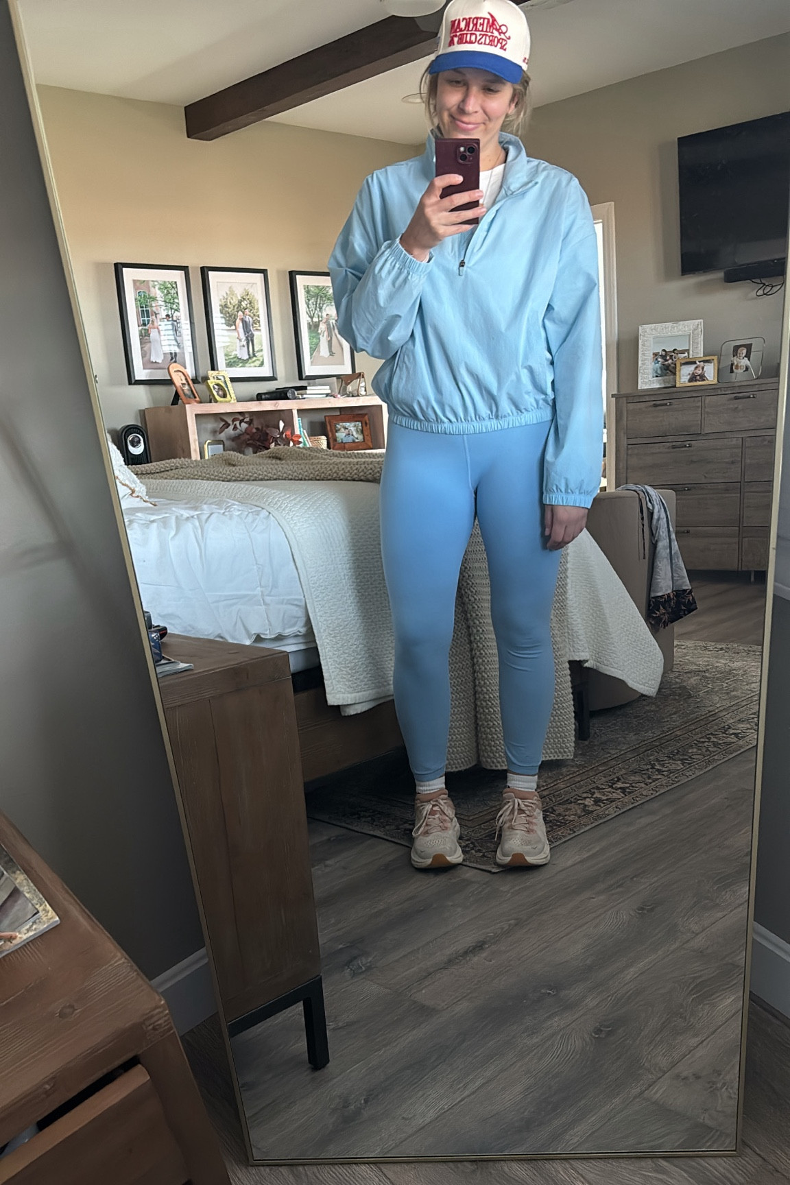 I’m blue. Daba Dee. Daba die. These leggings are so comfy. Jacket is semi cropped, and is from zyiaactive.com 

5’8. Larges in all  

#LTKFitness #LTKStyleTip #LTKActive