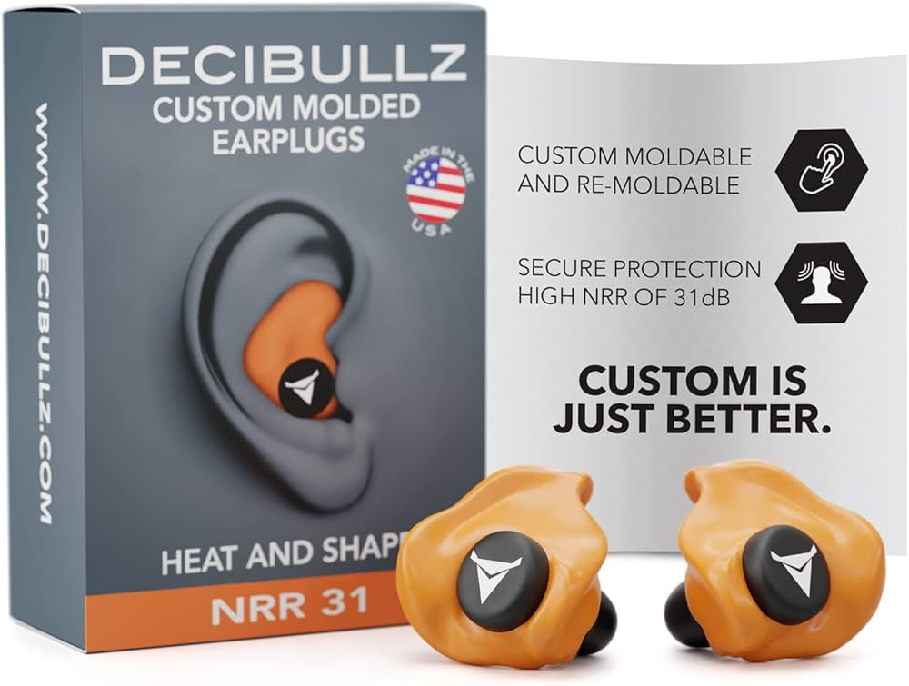 Decibullz - Custom Molded Earplugs, 31dB Highest NRR, Comfortable Hearing Protection for Shooting... | Amazon (US)