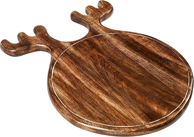 Amazon.com: WINLAY Swamp Deer Mango Woods antique brown round Cutting Board | Butcher Block | Woo... | Amazon (US)