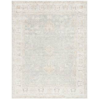 Maharaja Light Blue/Ivory 8 ft. x 10 ft. Border Persian Area Rug | The Home Depot