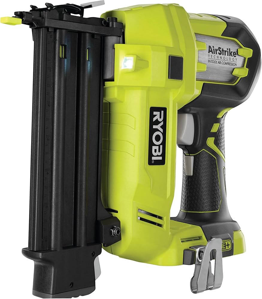Ryobi R18N18G-0 ONE+ 18G AirStrike Nailer, 18V (Body Only), Hyper Green,25.4 cm*30.8 cm*9.0 cm | Amazon (UK)