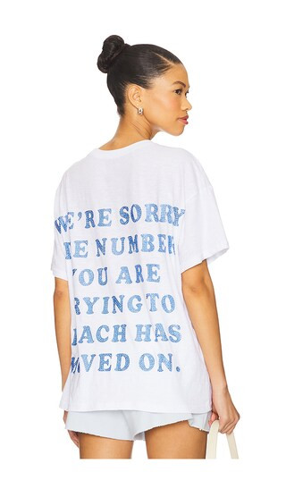 1-800 Boyfriend Tee in White | Revolve Clothing (Global)