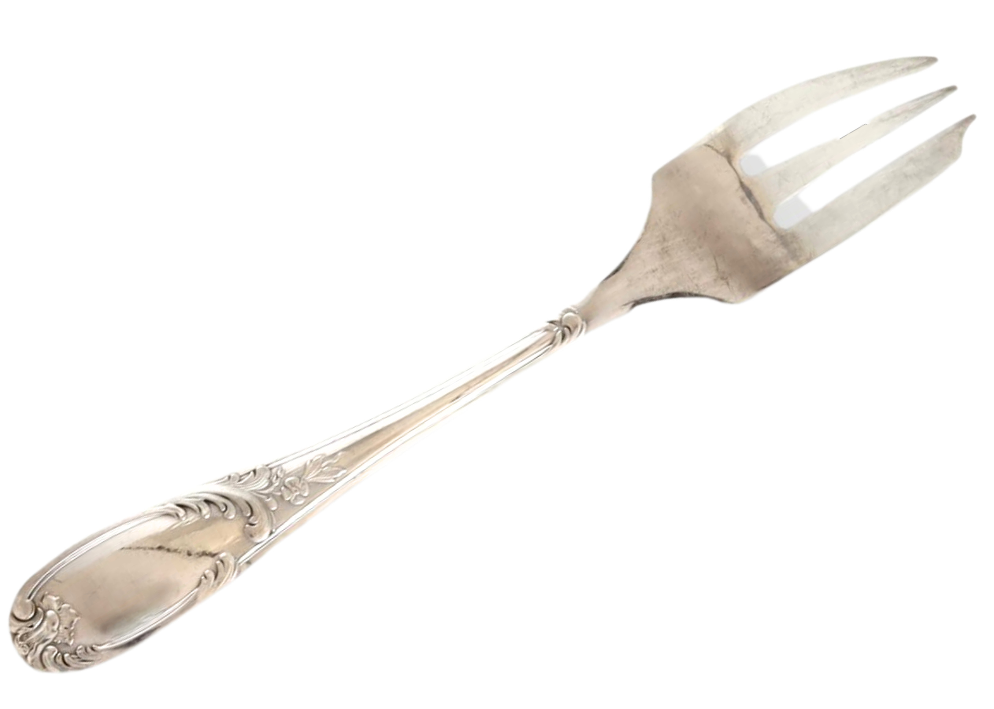 Antique French Cake / Pastry Forks - Set of 6 - The Queens Landing - Silver | One Kings Lane