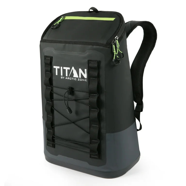 Titan by Arctic Zone 24 Can, 16 Quart Welded Cooler Backpack with Waterproof Exterior, Black | Walmart (US)