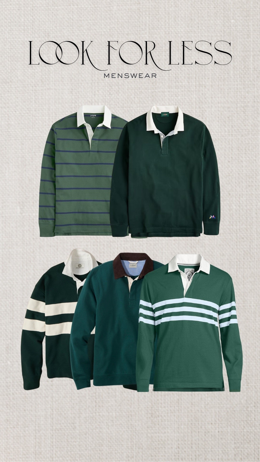 A lot of you loved the Marine Layer men’s rugby shirt I shared the other day, but didn’t love the price tag. Here are a few similar options, all under $100! 

Several of these are on sale with great deals, snag them while you can! 

#LTKMens #LTKFallSale #LTKFindsUnder100