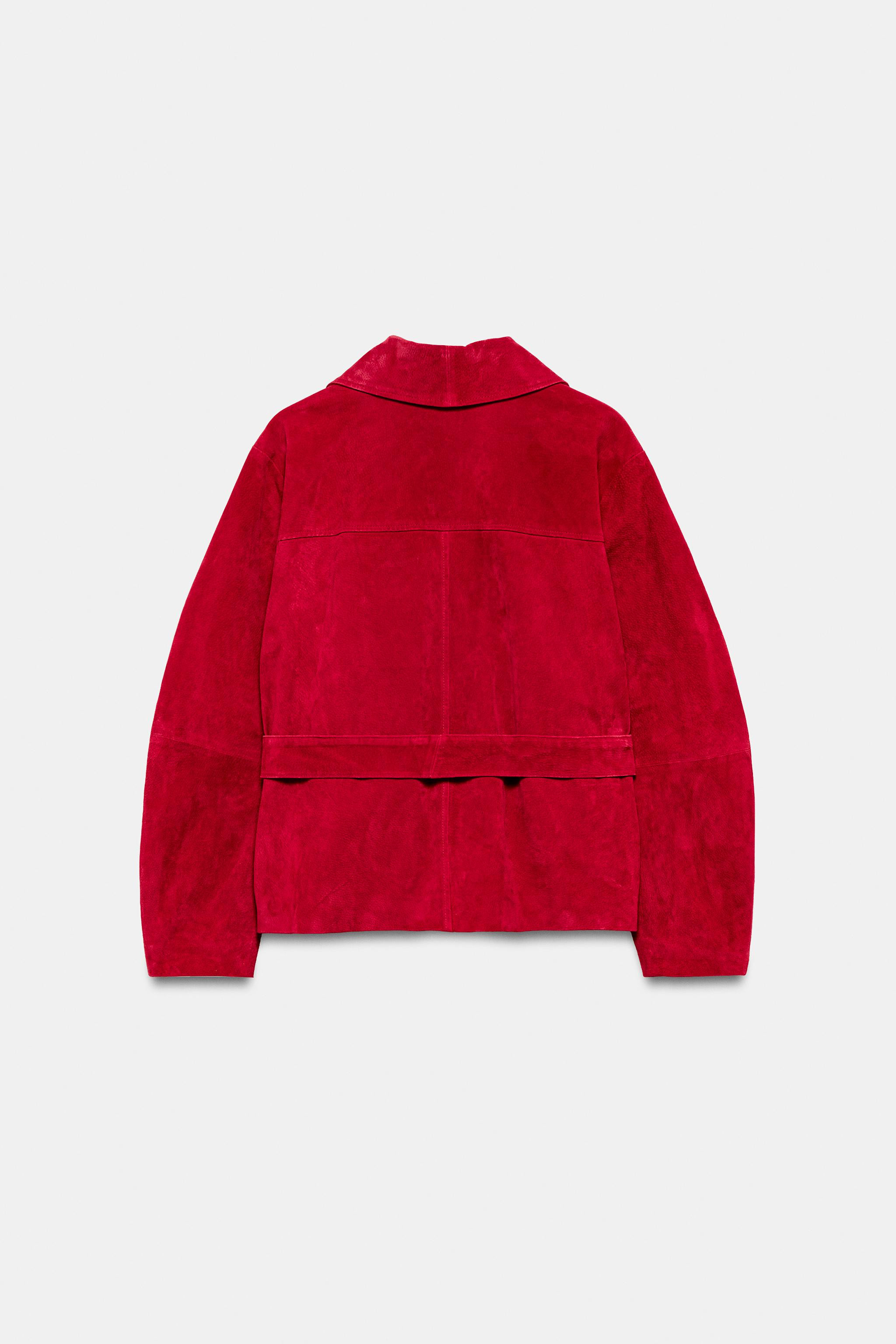 100% LEATHER BELTED JACKET | Zara UK
