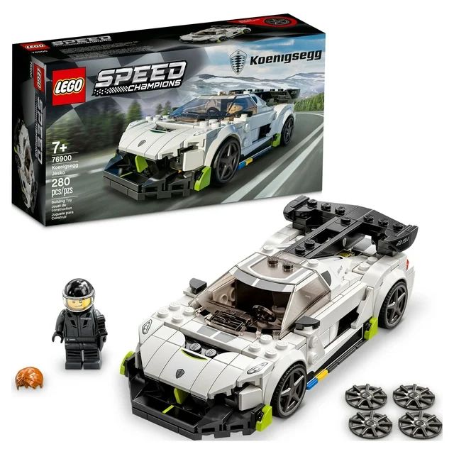 LEGO Speed Champions Koenigsegg Jesko 76900 Racing Sports Car Toy with Driver Minifigure, Racer M... | Walmart (US)