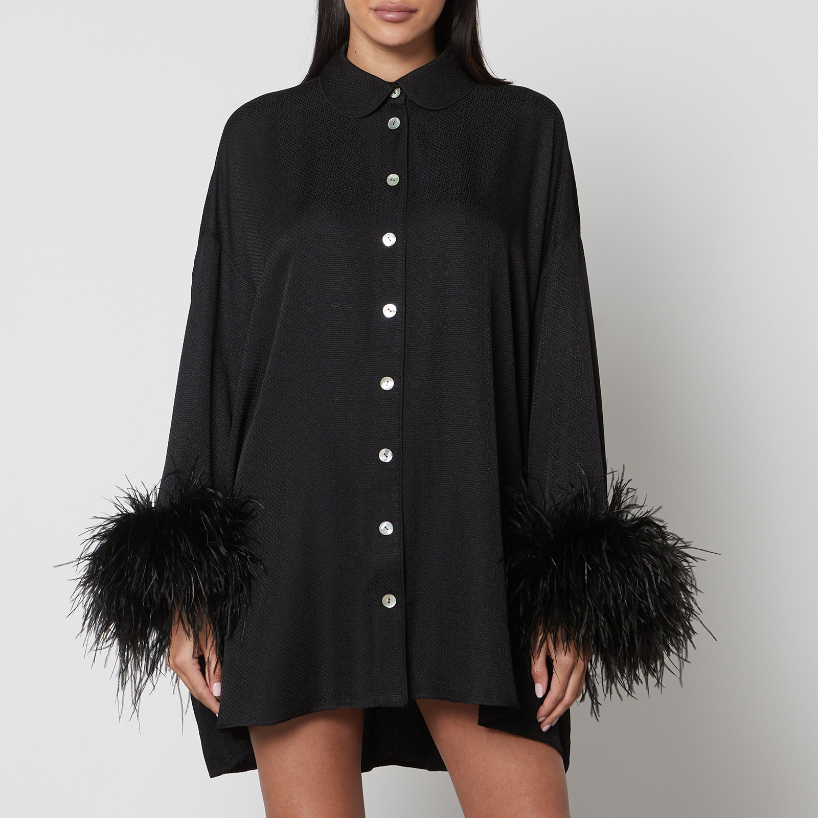 Sleeper Pastelle Oversized Jacquard Shirt Dress - XXS-XS | Coggles | Coggles (Global)