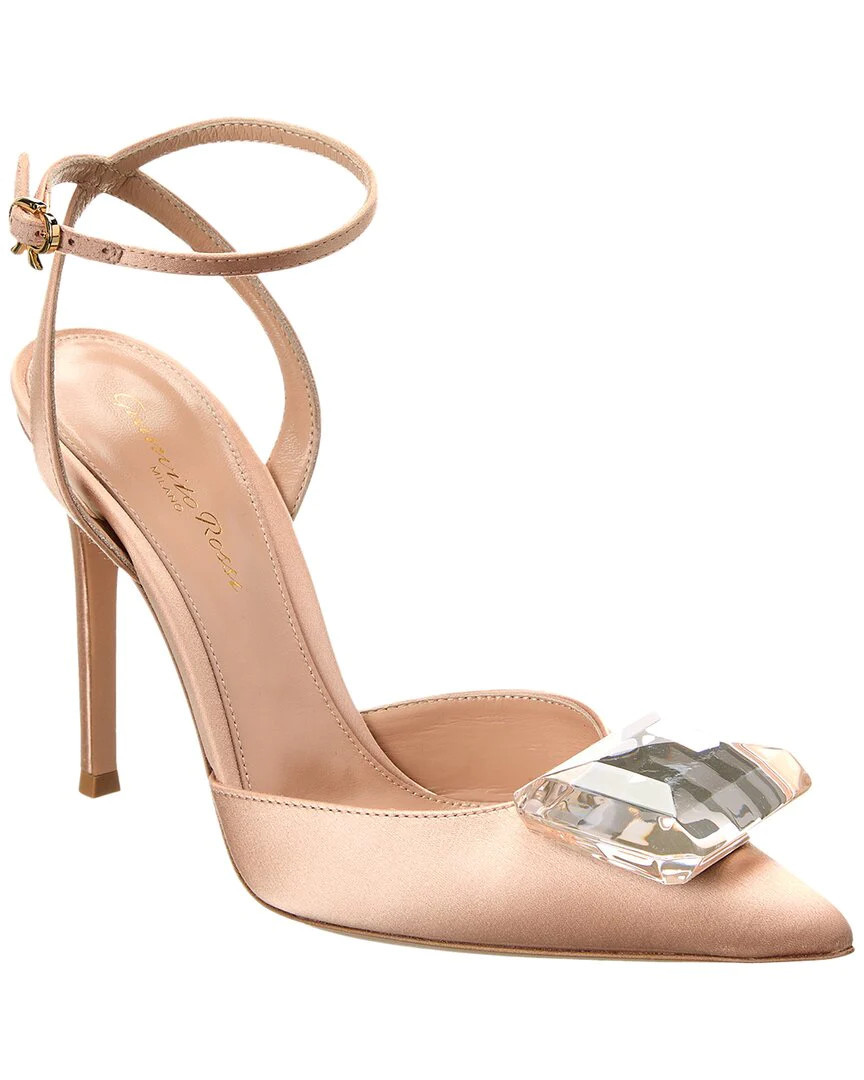 Gianvito Rossi 105 Satin Pump | Shop Simon