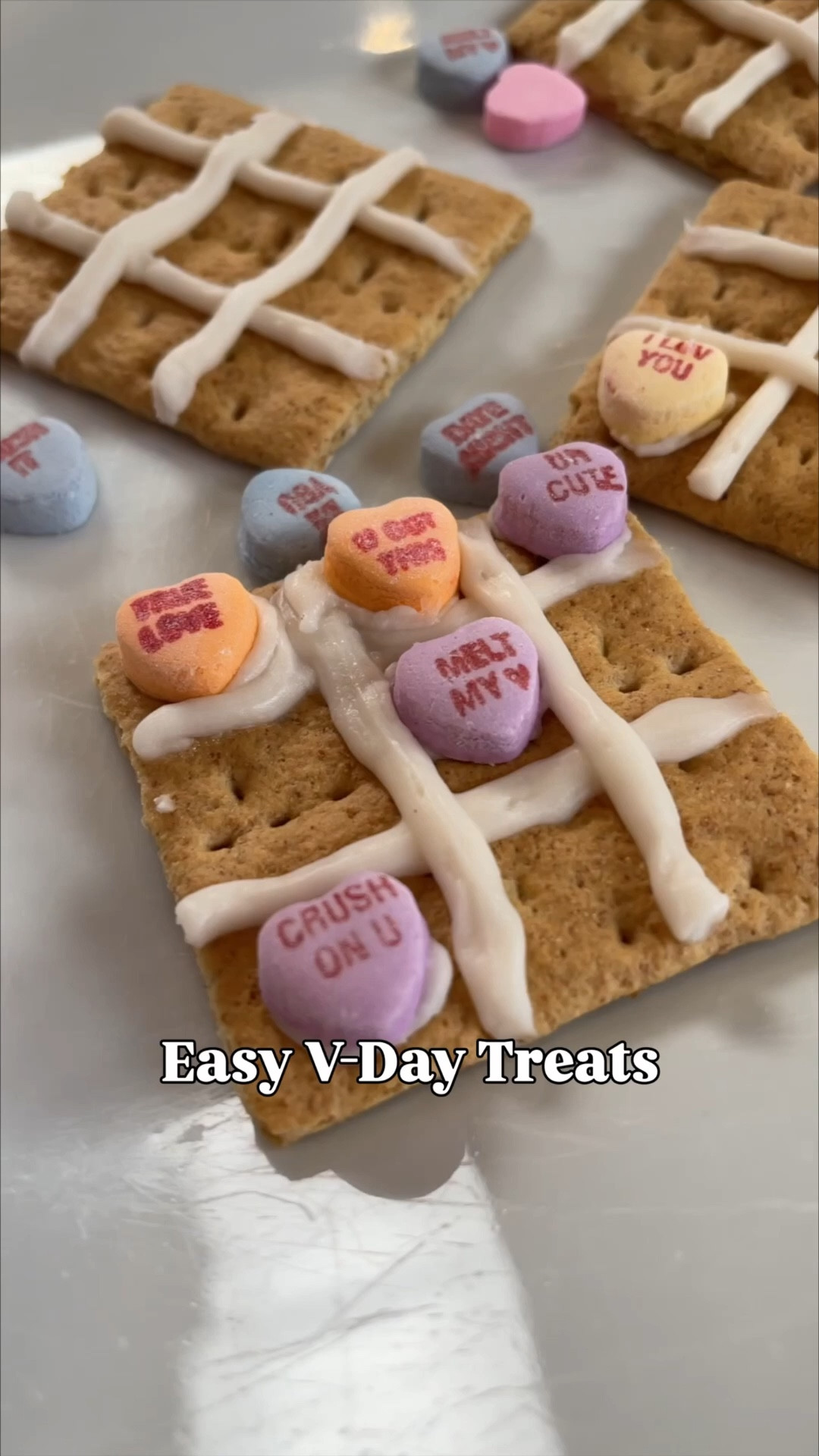 The CUTEST Valentine’s Day treat idea 💕🍬
Tic-tac-toe graham crackers made with frosting + Sweethearts candy are such a fun (and easy!) way to add a little extra love to Valentine’s Day 🥰🍪

Perfect for classroom parties, playdates, or a sweet activity at home with the kids 💗
Everything you need to make these is linked and super budget-friendly 🎀

#LTKSeasonal #LTKKids #LTKFamily #ValentinesDayIdeas #ValentineTreats #EasyValentines #HolidaySnacks 💖🍭🍪
