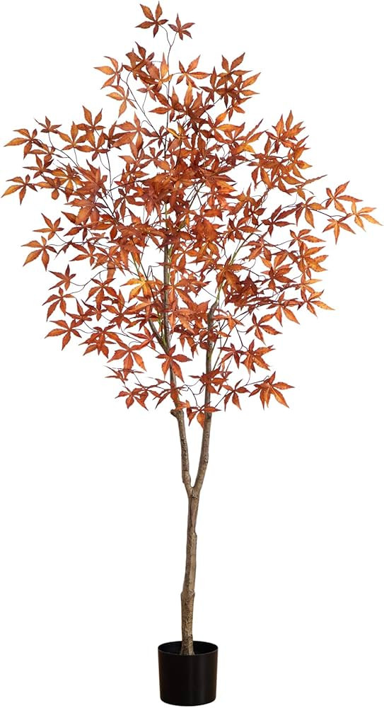 Nearly Natural 6ft. Autumn Japanese Maple Artificial Fall Tree | Amazon (US)
