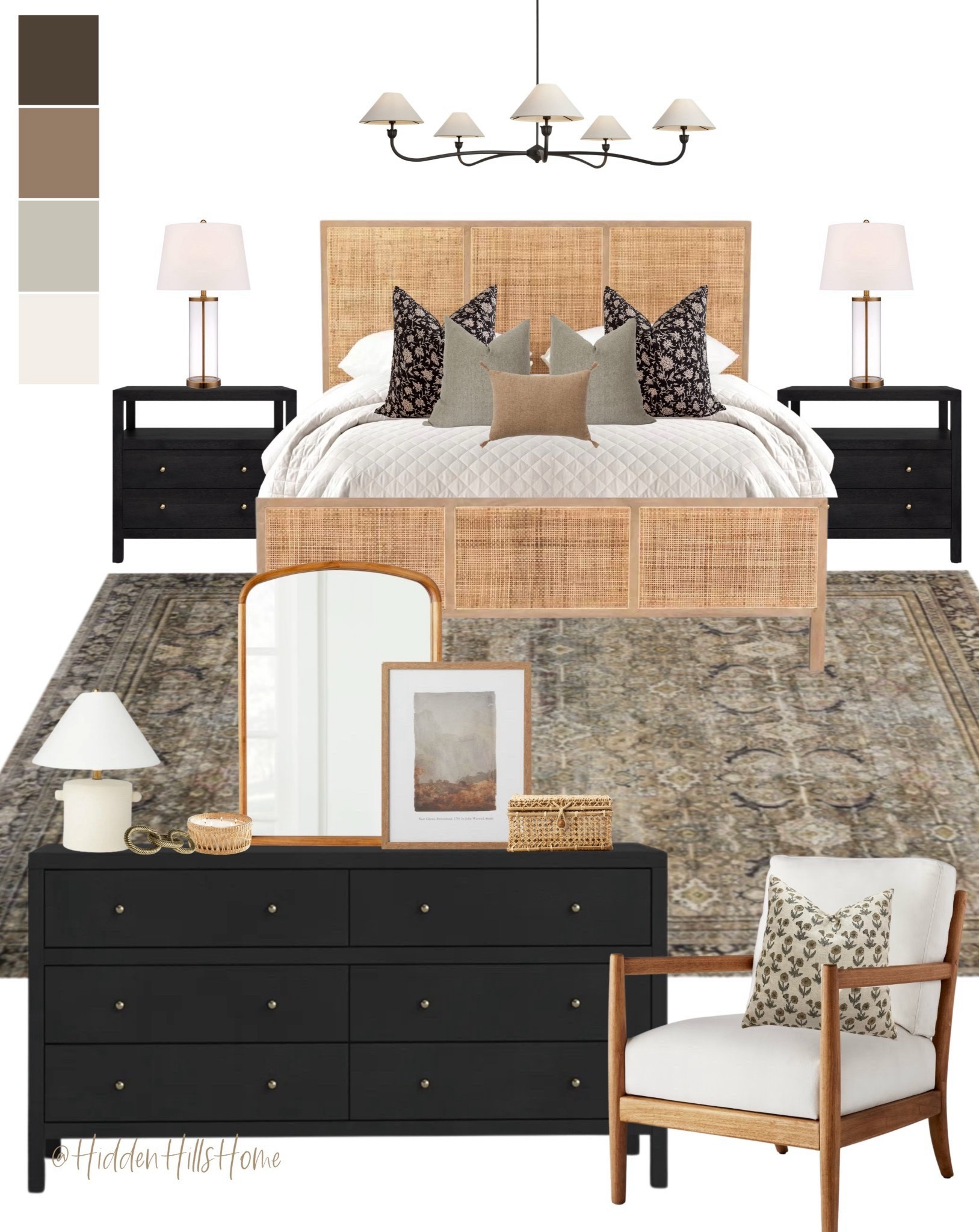 Master bedroom decor, Cozy bedroom decor ideas, bedroom mood board, bedding, cane bed, bedroom rug, home decor, bedroom design, affordable bedroom ideas #bedroom

#LTKSaleAlert #LTKHome #LTKSeasonal