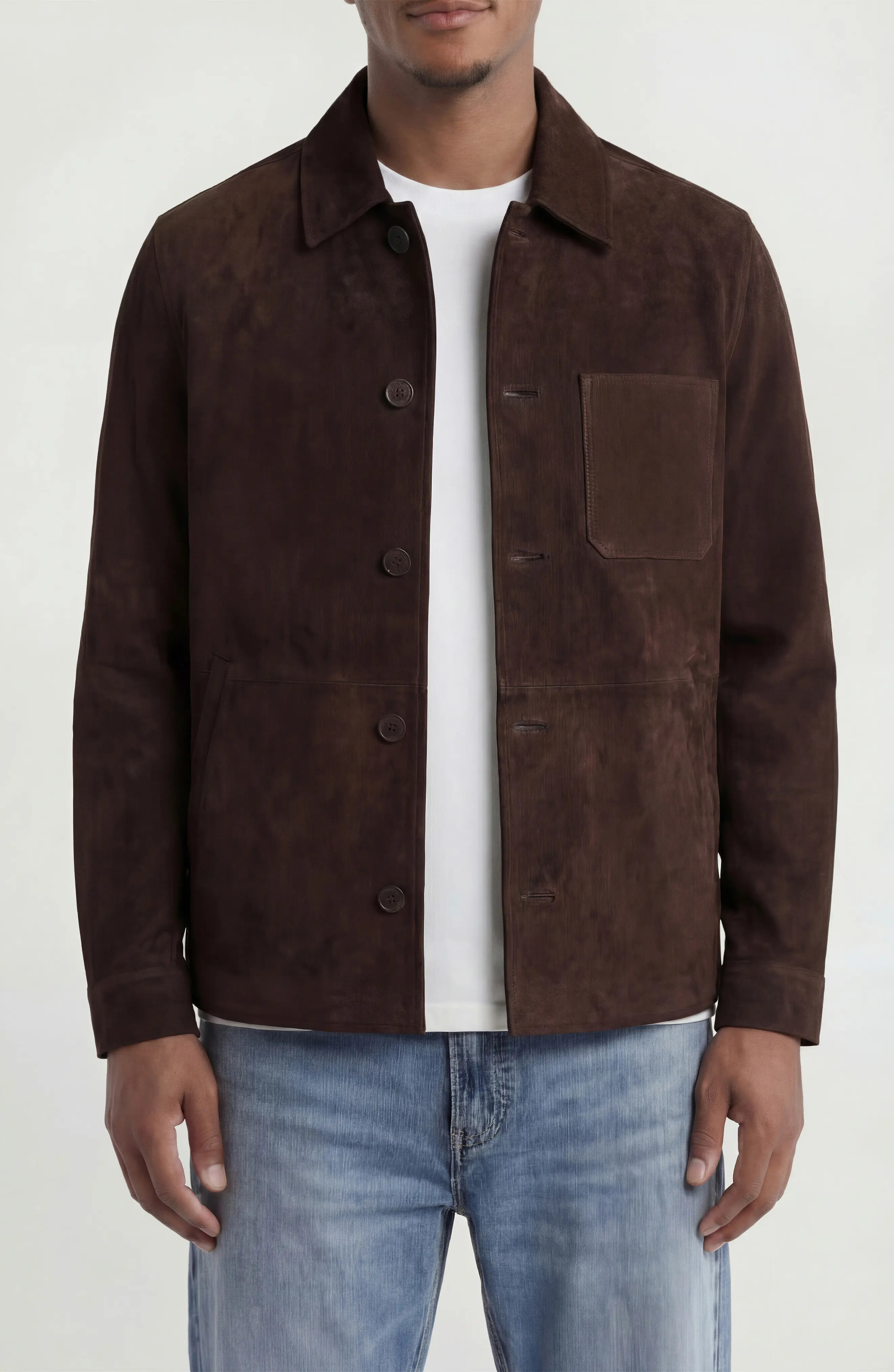 Genuine Suede Barn Jacket (Men) | Nordstrom | Nordstrom