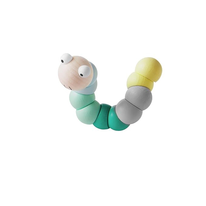 Mud Pie Children's Wiggle Worm Toy, Green | Amazon (US)