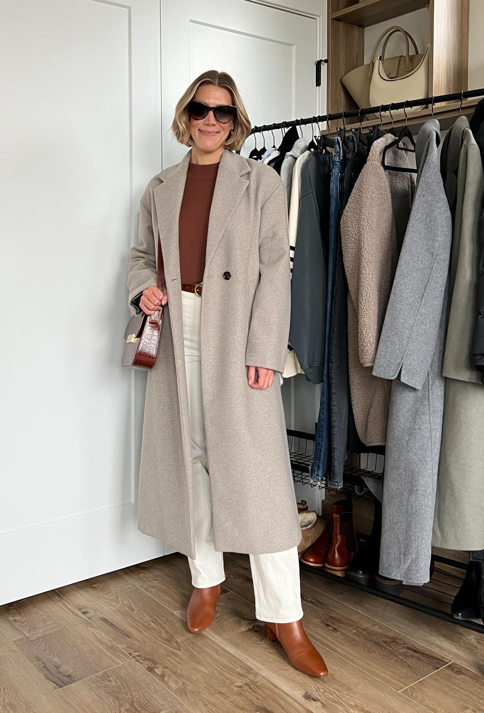 Wearing size 26/regular jeans, small mockneck sweater, small long wool coat, boots tts 

#LTKfindsunder50 #LTKstyletip #LTKfindsunder100