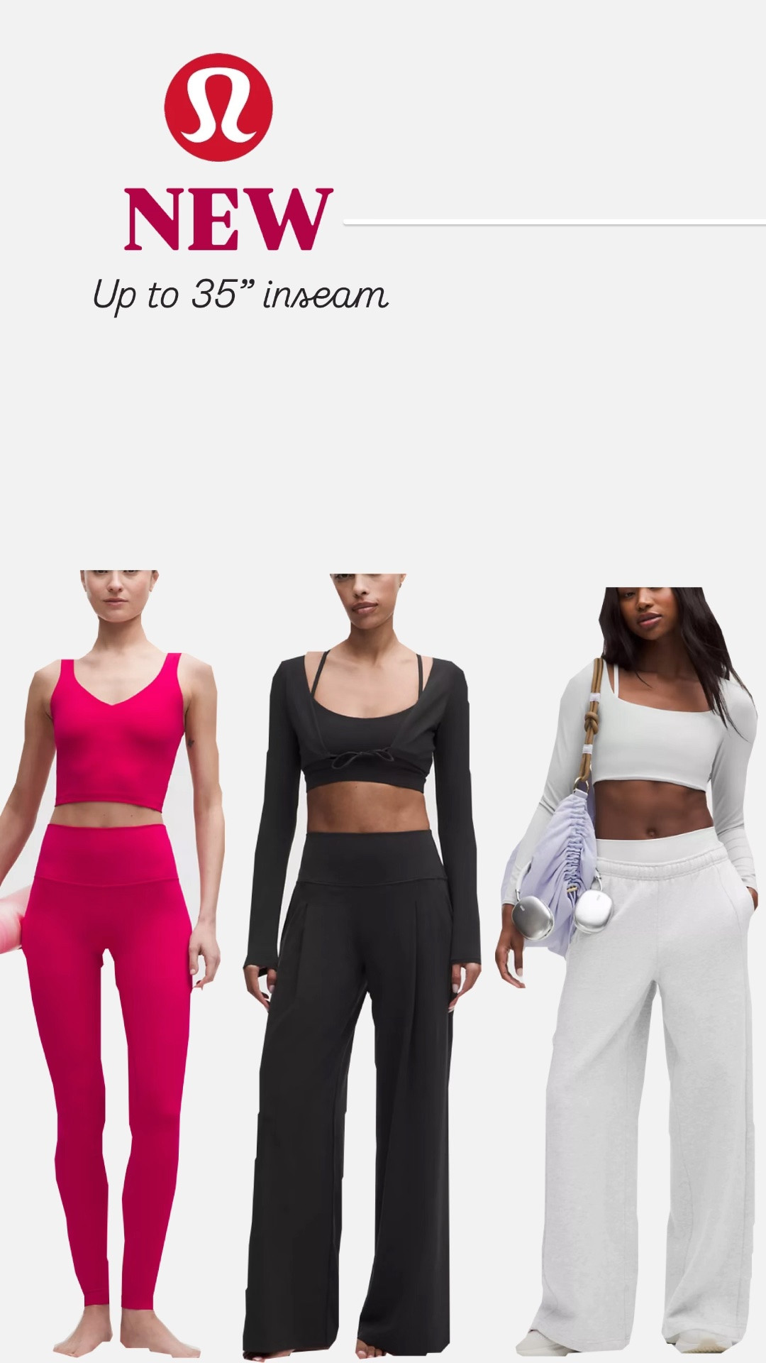 New tall options at Lululemon

#LTKActive #LTKTall #LTKSeasonal