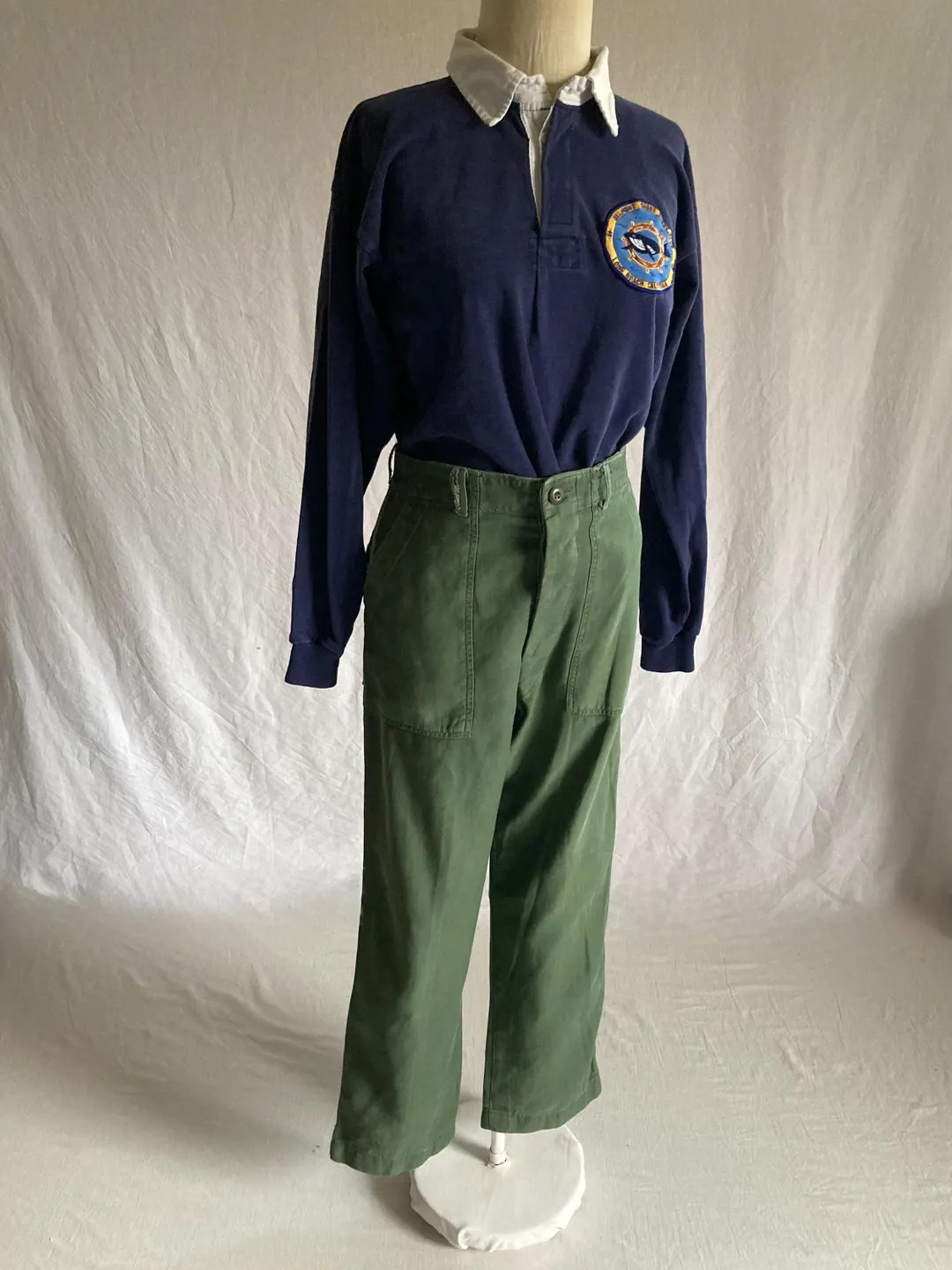 Vintage Og 107 Military Green Field Pants Button Fly 28 X 28 Custom Sateen Trousers 1960s Vietnam... | Etsy (US)