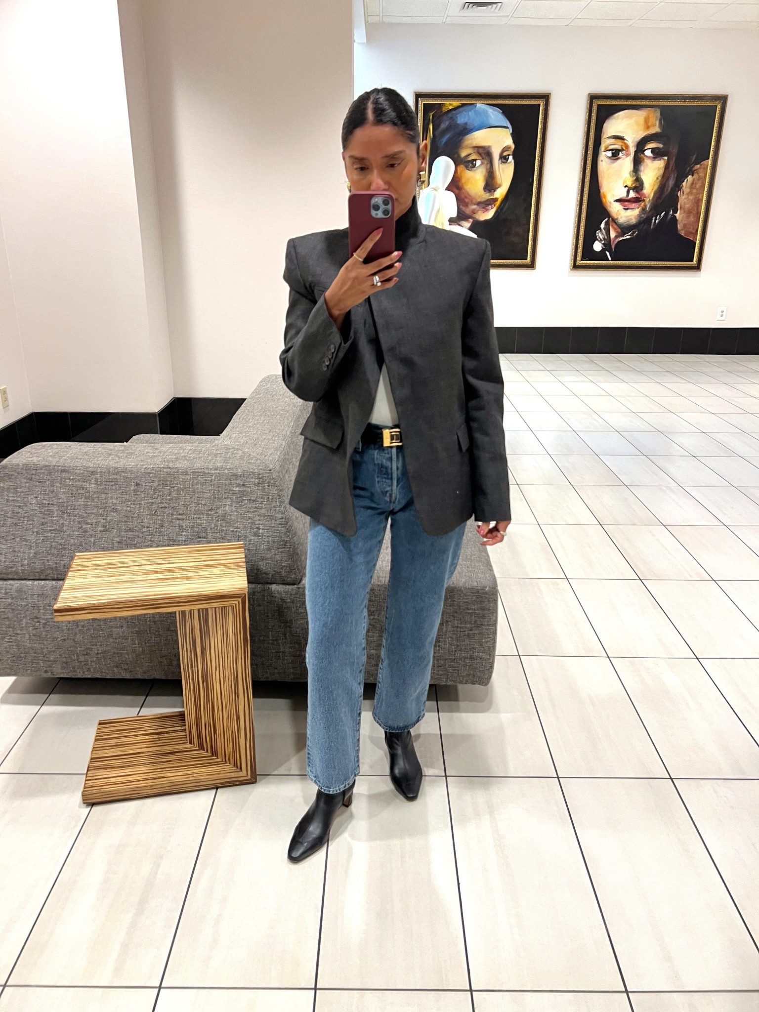 Workwear outfit. Blazer is Zara old.
