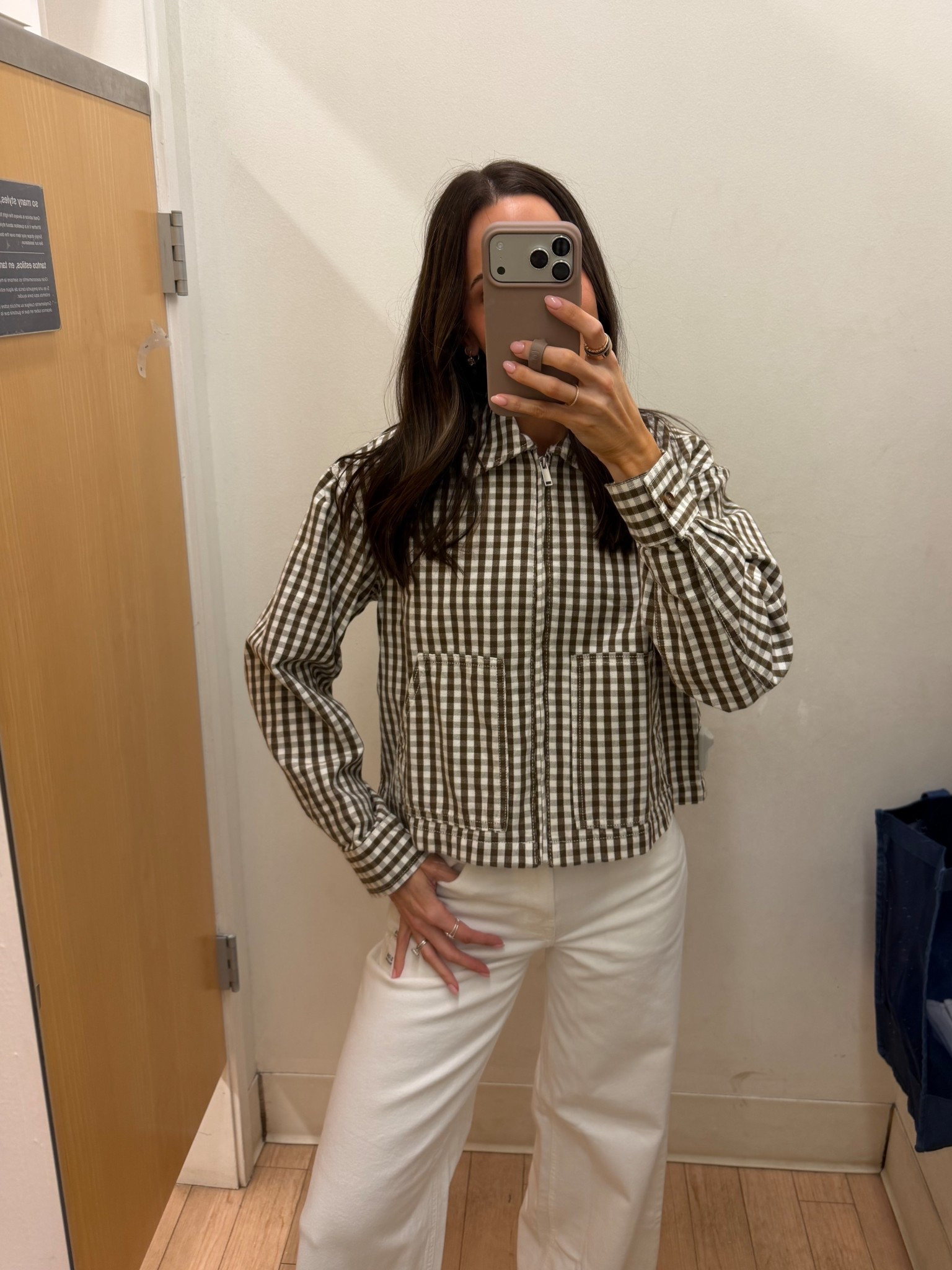 Gingham spring jacket on sale 😍 true to size (wearing a S) 

Gap factory / spring coat 

#LTKSeasonal #LTKootd #LTKSaleAlert