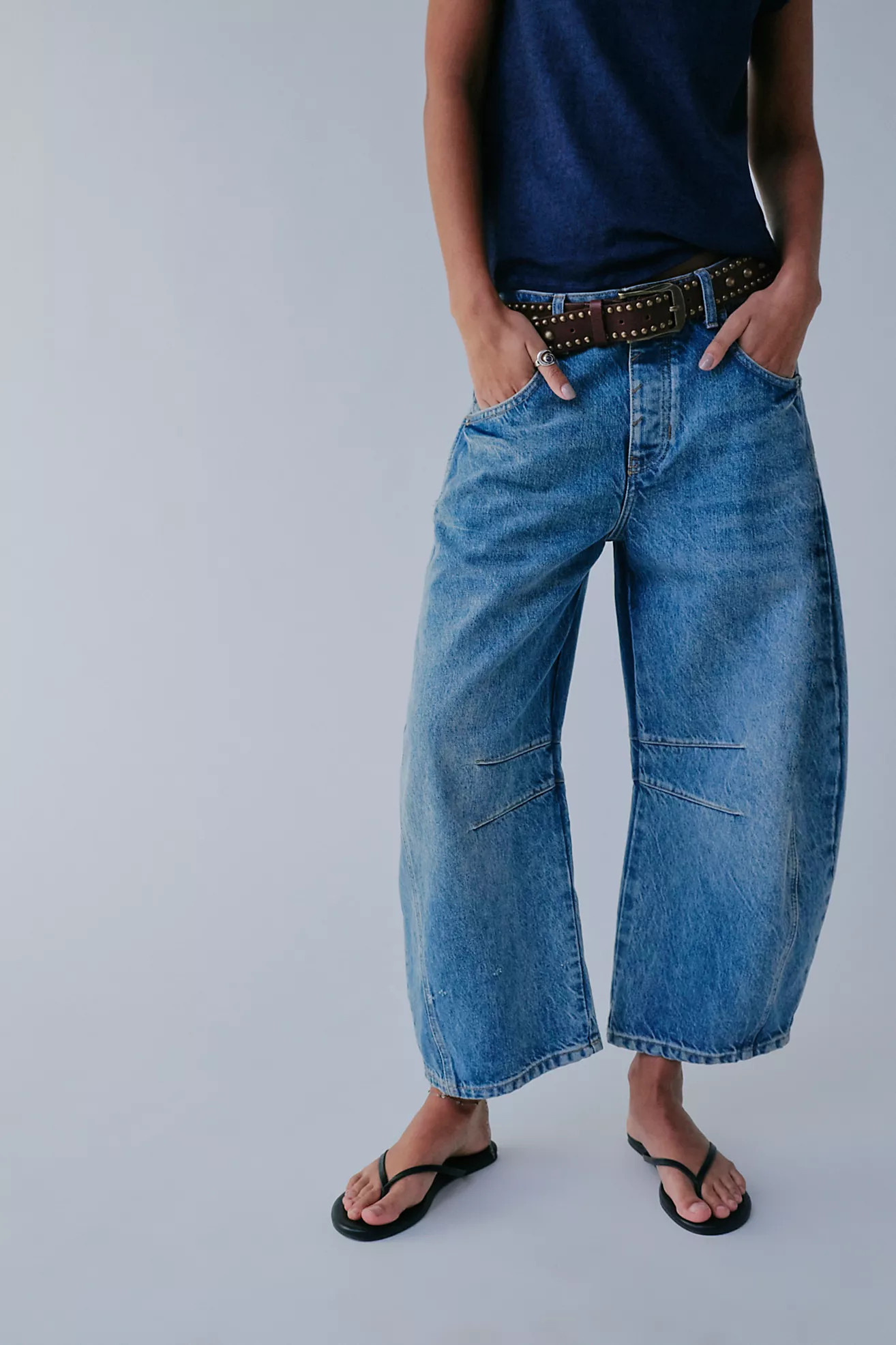 We The Free Good Luck Mid-Rise Barrel Jeans | Free People (Global - UK&FR Excluded)