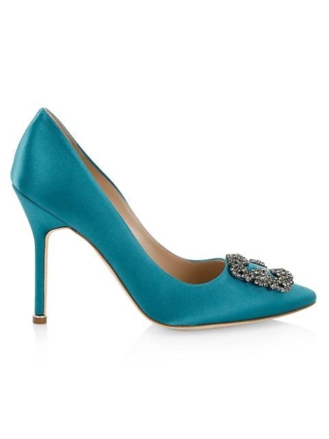 Hangisi 105 Embellished Satin Pumps | Saks Fifth Avenue