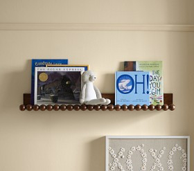 Chris Loves Julia Turned Wood Book Ledge (36") | Pottery Barn Kids