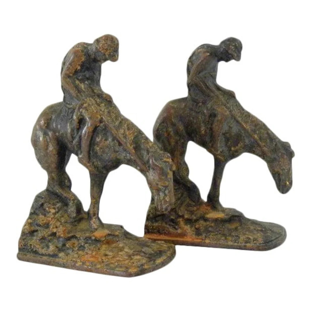 Mounted Warrior Vintage Mid Century Bookends - Etsy | Etsy (US)