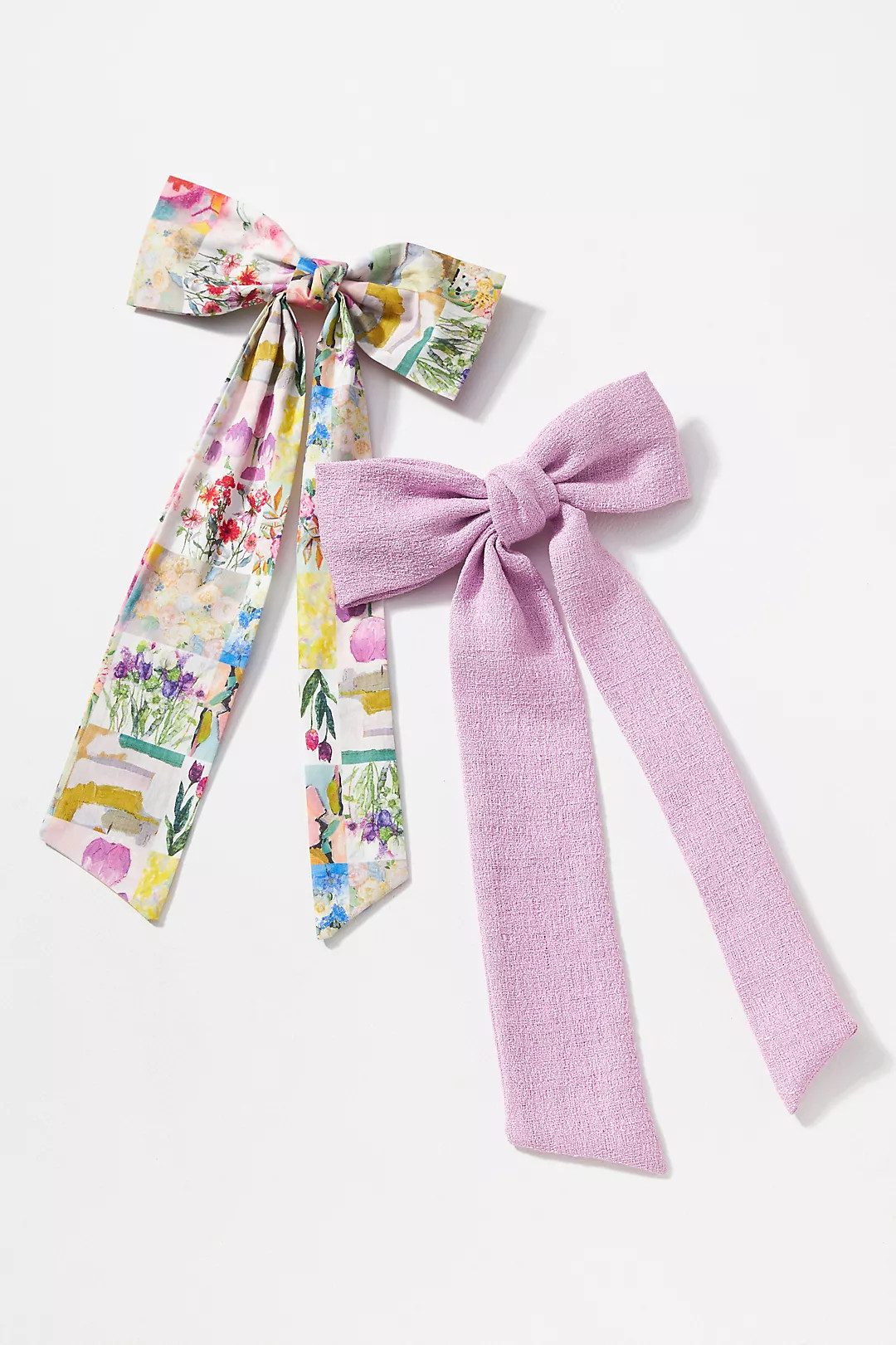 Long Floral Hair Bow | Anthropologie (US)