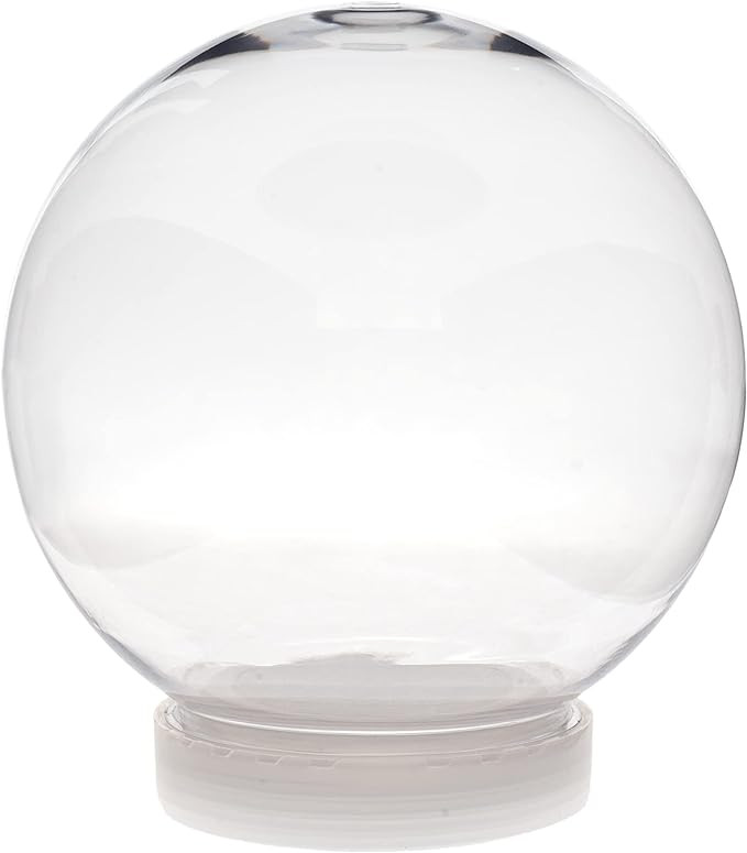 Creative Hobbies 5 Inch (130mm) DIY Snow Globe Water Globe - Clear Plastic with Screw Off Cap | P... | Amazon (US)