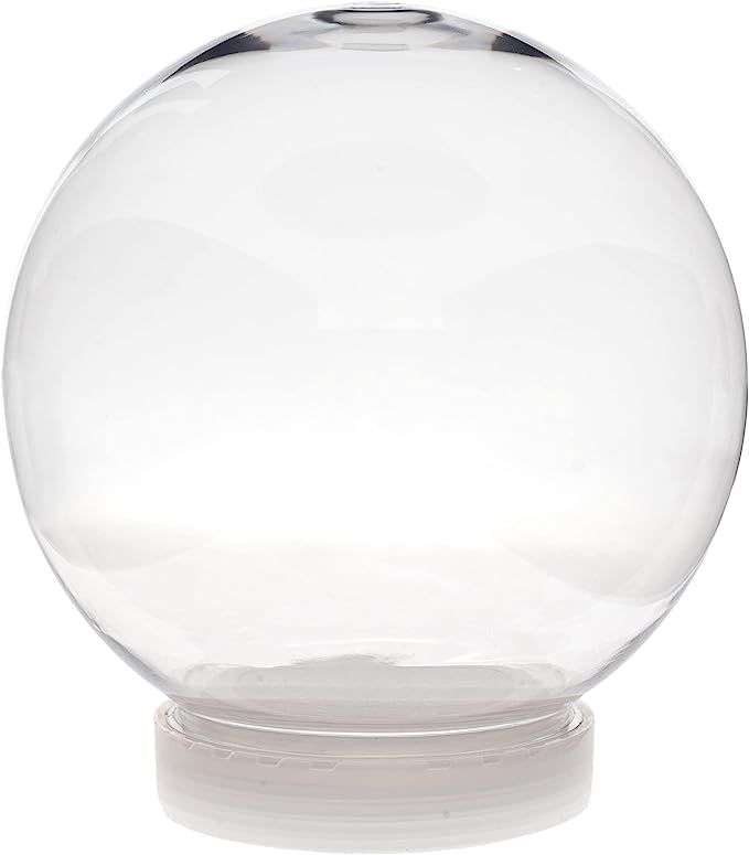 Amazon.com: 5 Inch (130mm) DIY Snow Globe Water Globe, Clear Plastic with Screw Off Cap - Great f... | Amazon (US)