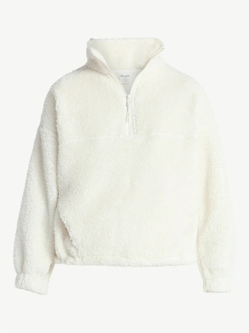 No Boundaries Plush Half-Zip Pullover, Women's | Walmart (US)