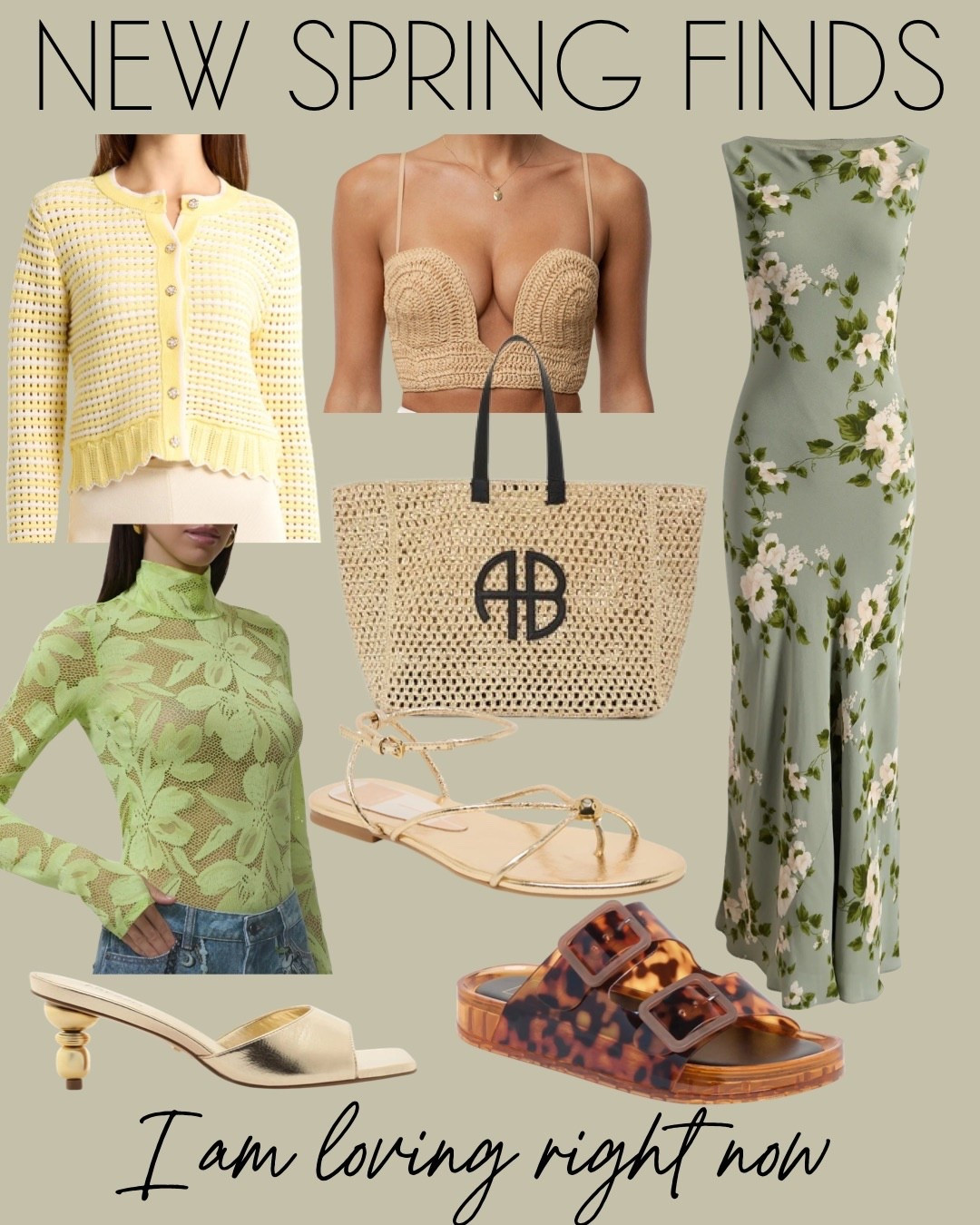 Spring trending finds: wedding guest dress, straw tote, slide sandals, yellow cardigan 

#LTKSeasonal #LTKPetite
