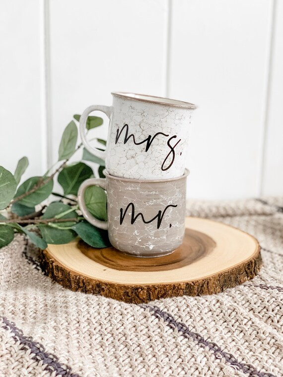 Mr & Mrs Campfire Coffee Mugs – Custom Mugs, Campfire Mugs, Wife and Husband Coffee Mugs, Weddi... | Etsy (US)