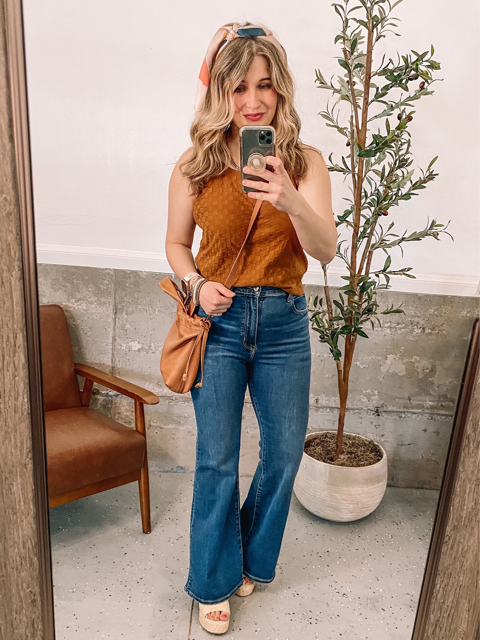 Flare jeans and platform sandals outfit idea! 

#LTKSeasonal #LTKshoecrush #LTKsalealert