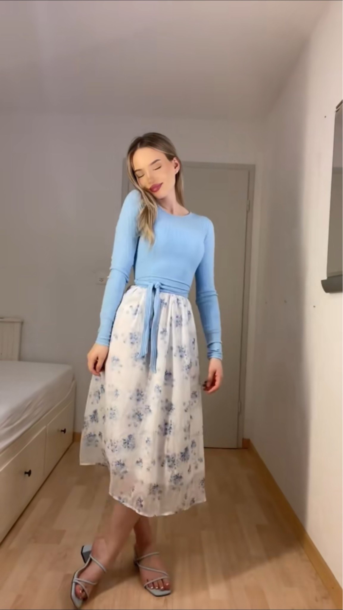 Blue Floral Modest Outfit

blue floral outfit, modest outfit, modest fashion, modest summer outfit, blue long sleeve top, floral maxi skirt, maxi skirt outfit, feminine outfit, romantic outfit, soft feminine style, blue summer outfit, elegant modest outfit, floral skirt outfit, feminine summer style, classy outfit, summer fashion, everyday modest outfit, summer outfit inspiration