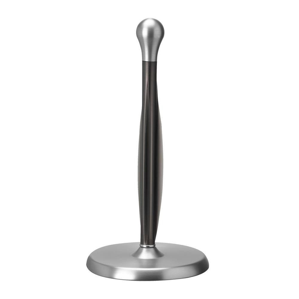 Umbra Smoke Tug Paper Towel Holder, Grey | The Home Depot