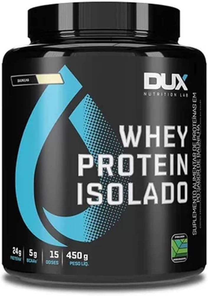 Whey Protein Isolado - 450g Baunilha - Dux Nutrition | Amazon (BR)