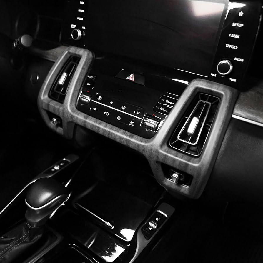 YOUTOOCAR Front AC Vent Outlet Cover Trim Compatible with Kia Sorento 2021-2023 Accessories (Wood... | Amazon (US)