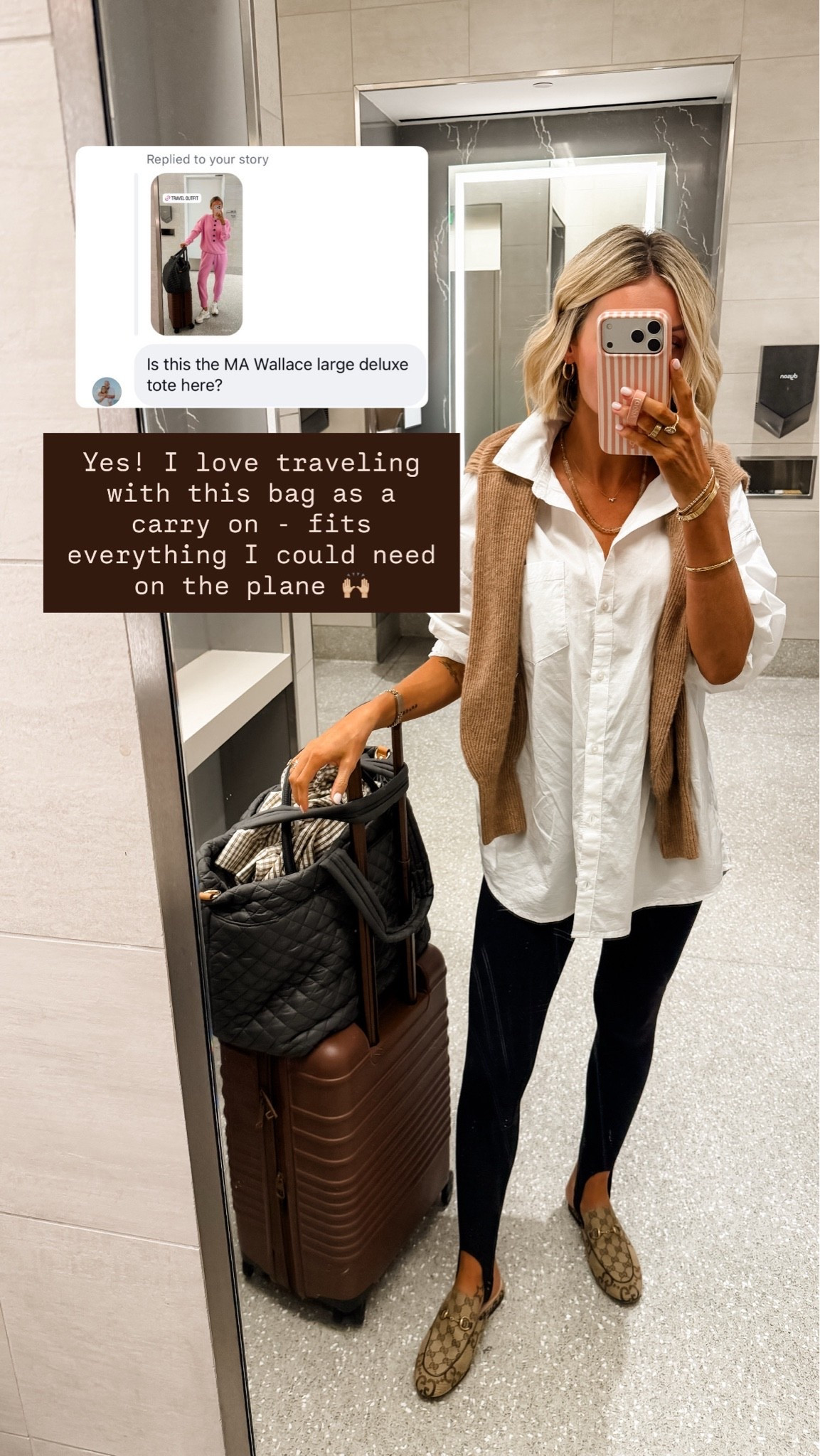 This bag is so great! Also love my beis carry on always! 👏🏻 both of these fit so much of my things while being compact. 

Loverly grey, Mz Wallace tote, luggage, travel favorites, travel tote

#LTKTravel