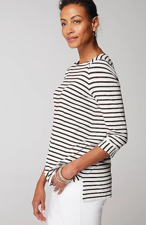 Wearever Mixed-Stripes Top | J. Jill