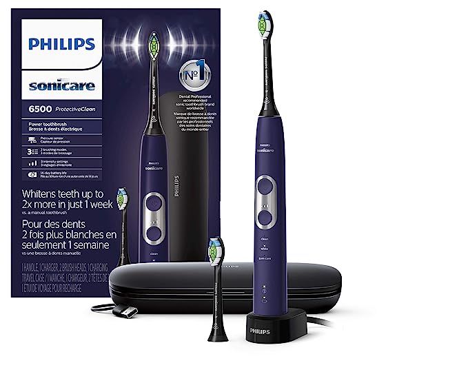 Philips Sonicare Protective Clean 6500 Rechargeable Electric Power Toothbrush with Charging Trave... | Amazon (US)