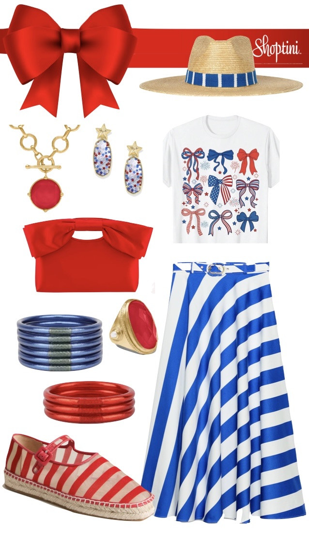 Stars, stripes, and bows of course! It’s the perfect style combo for celebrating Memorial Day and 4th of July! Skirt selling out fast!

#LTKSeasonal #LTKootd
