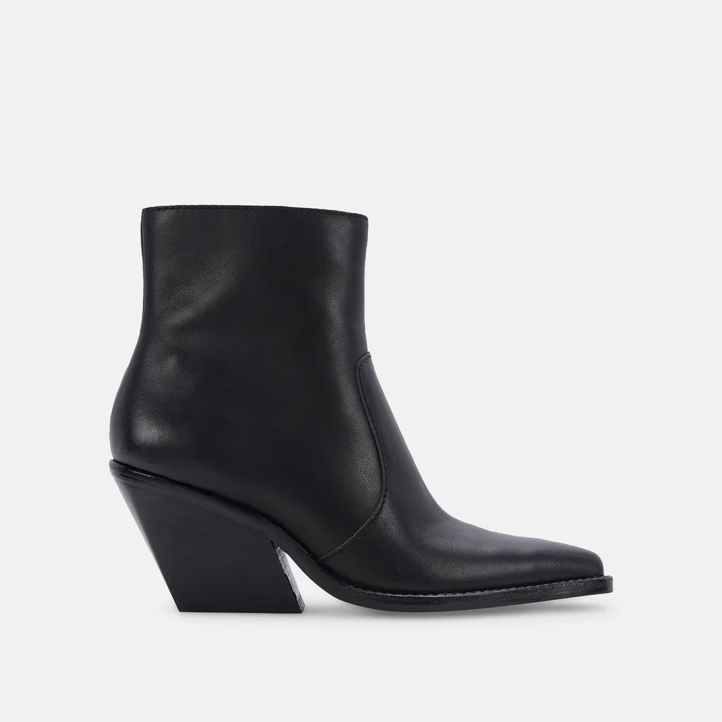 VOLLI BOOTS BLACK LEATHER | DolceVita.com