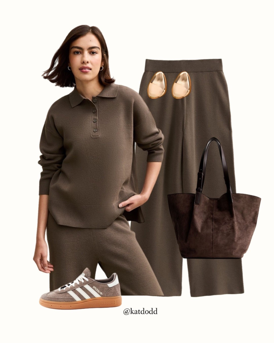 NEW LOOK 25% OFF! Use code GEP-H9EW-9ECX-1986 for 25% off and free delivery🥰!!! Until 8th Nov  

Mink brown coord set 🤍 new look are really giving at the moment!!


New look coord set mink brown wide leg trousers adidas spezial brown and shoulder bag faux suede shopper gold statement jewellery 

#LTKuk #LTKstyletip #LTKautumn