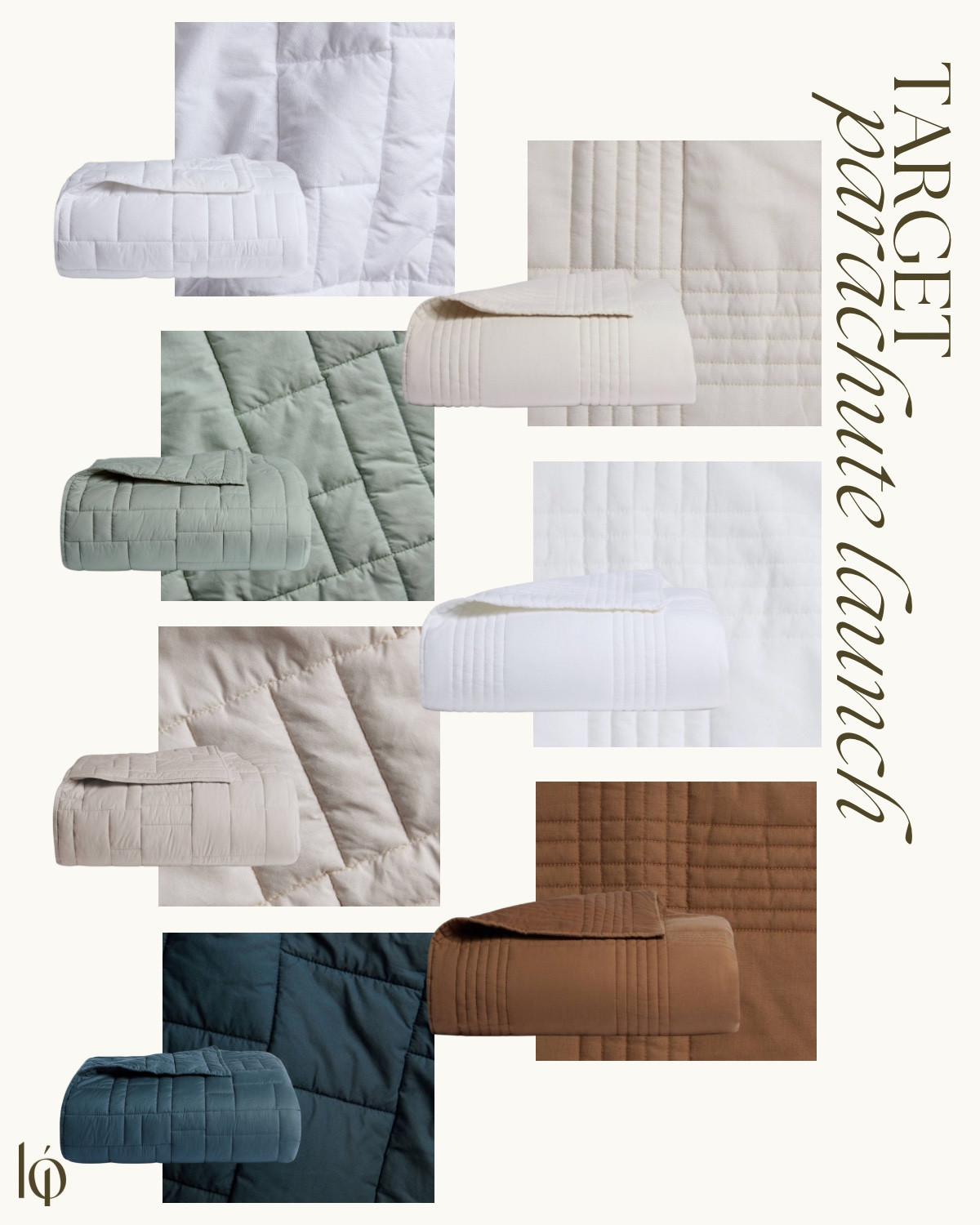 Parachute’s exclusive collection for Target has officially launched! Discover over 200 luxurious bedding and bath essentials—crafted for softness and style—now available in-store and online, with most items under $90.

	•	#ParachuteForTarget
	•	#TargetStyle
	•	#LuxuryForLess
	•	#CozyAtHome
	•	#TargetHome
	•	#BeddingGoals
	•	#BathroomRefresh
	•	#SoftestSheets
	•	#LuxeForLess