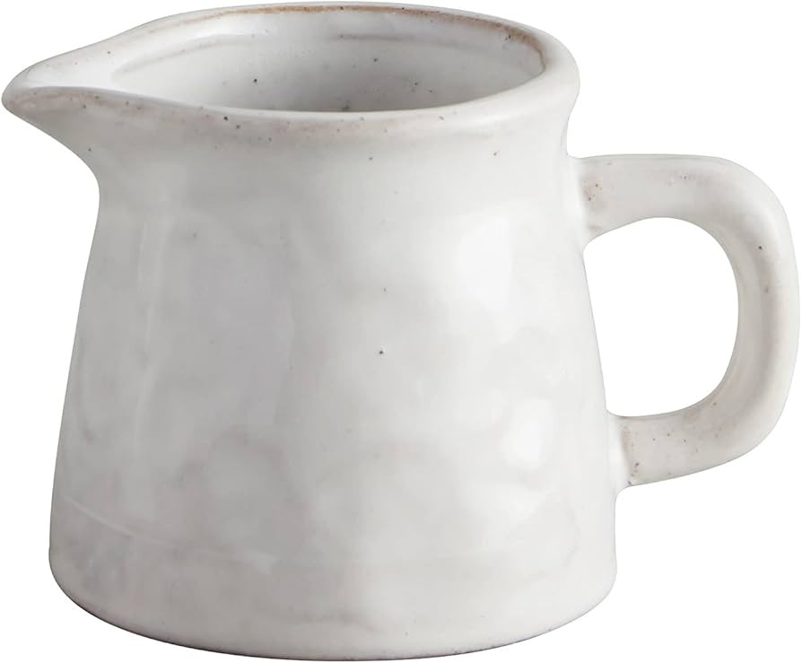 47th & Main Porcelain Mini Creamer Pitcher, 3" Tall, White | Amazon (US)