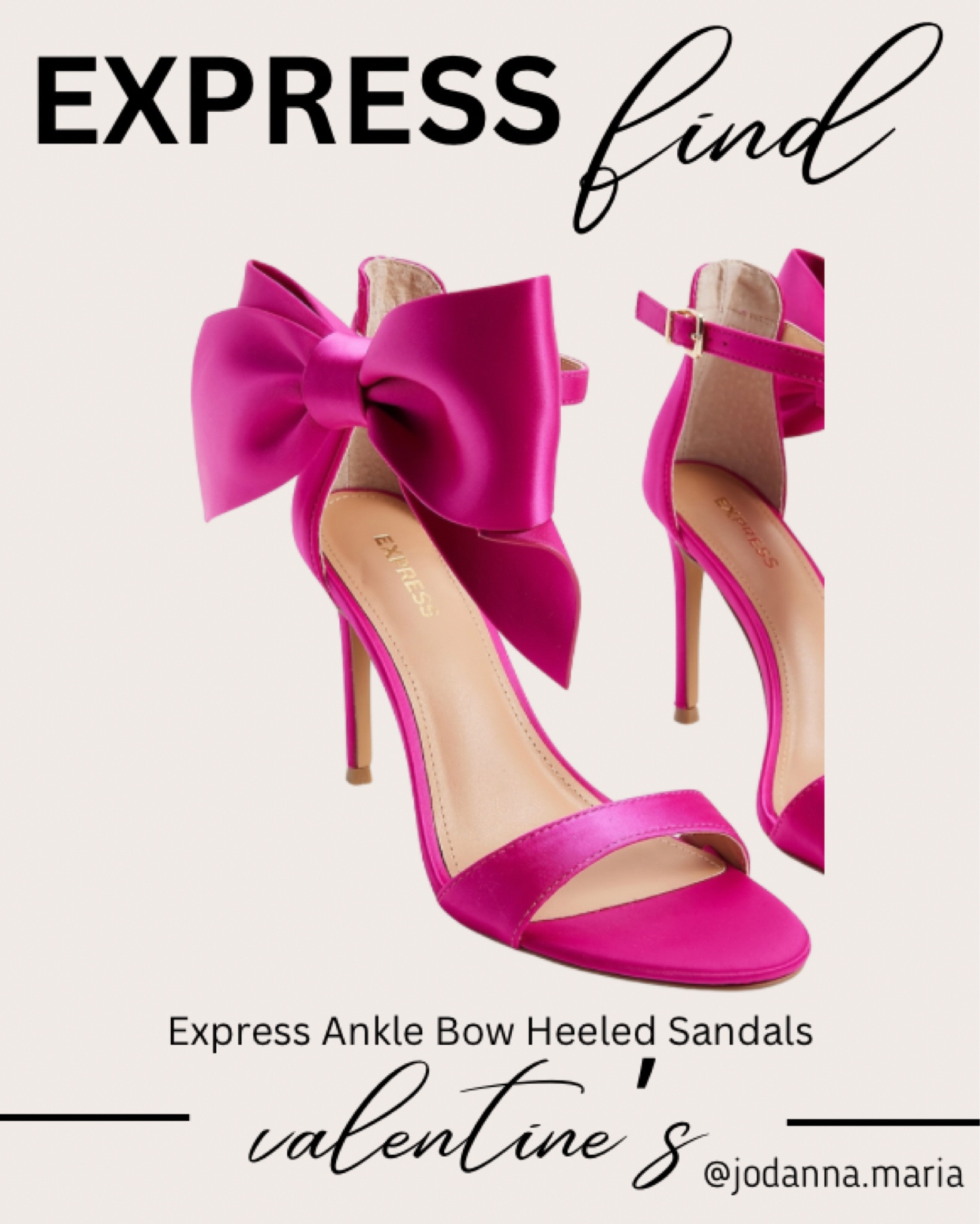 Express Find - Hot Pink Ankle Bow Heeled Sandals!

#express #expressfashion #shoes #valentines 

#LTKFind #LTKunder100 #LTKshoecrush